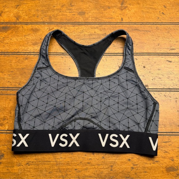 Victoria Sport Other - Victoria‎ Sport VSX Sports Bra Grey Black Geometric Racerback Medium